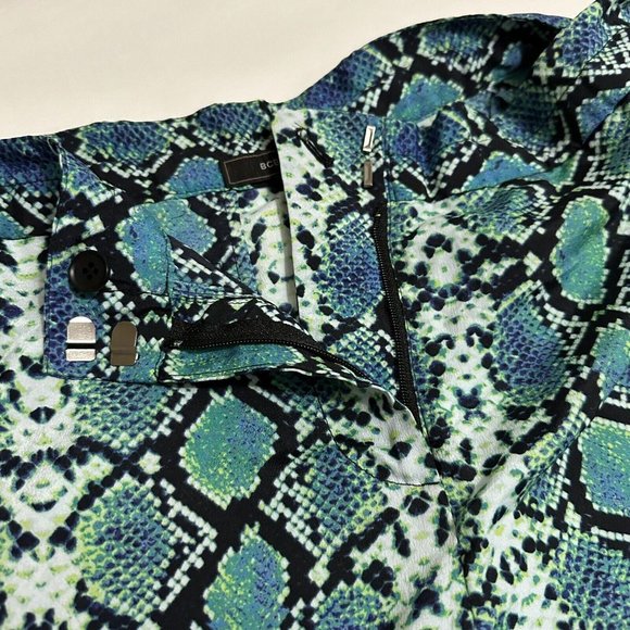 Women’s BCBGMaxazria Dress Pants Blue Snake Print Size S Small needs sew - Picture 8 of 10